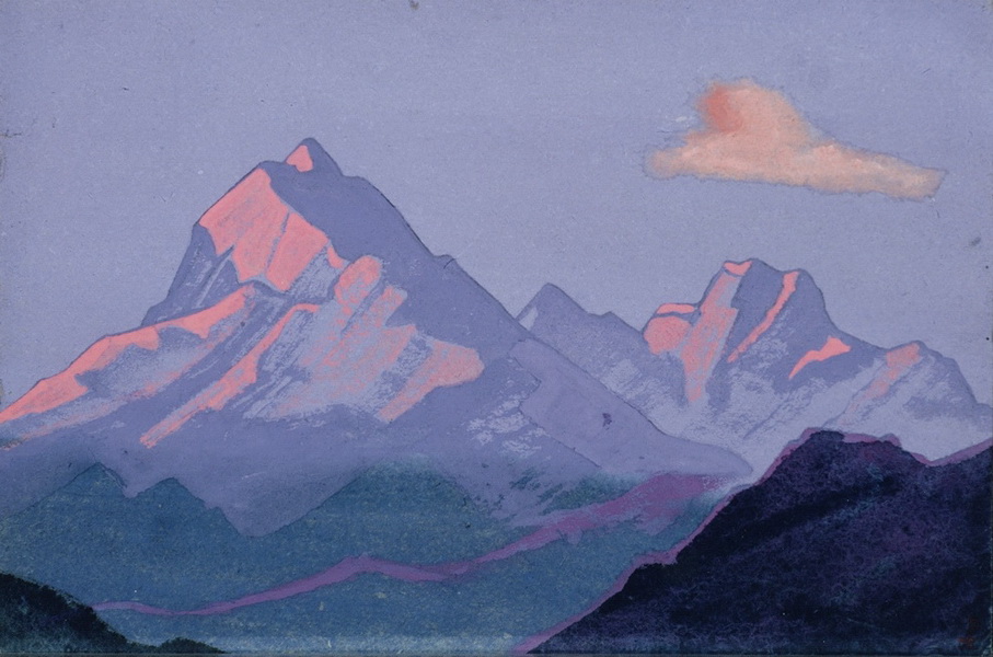 Гималаи картины. Картины Рериха горы Гималаи. Картины Рериха Николая Гималаи.
