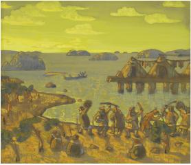 Н.К.Рерих. Каменный век (Призыв солнца). 1910