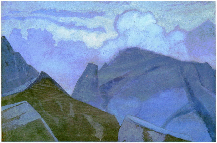 Н.К.Рерих. Вершины в облаках. 1930-1940-е