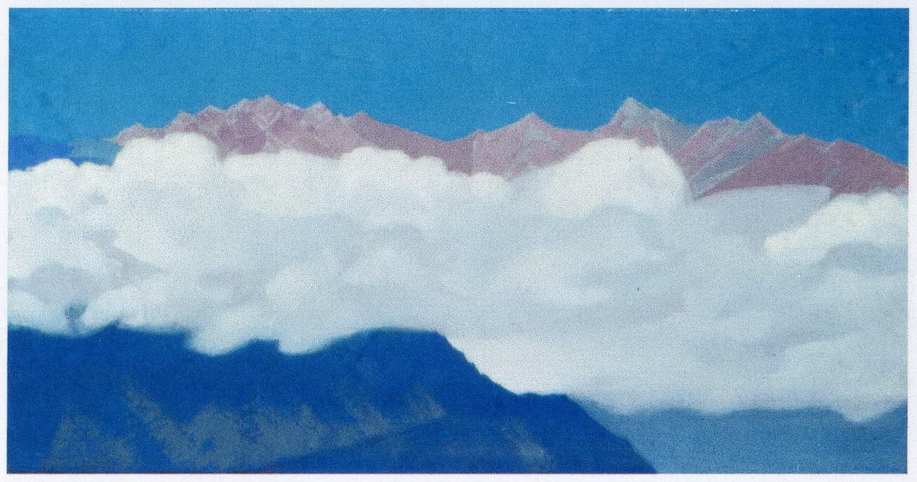 Н.К.Рерих. Облака на вершинах. Гималаи. Не позднее 1936