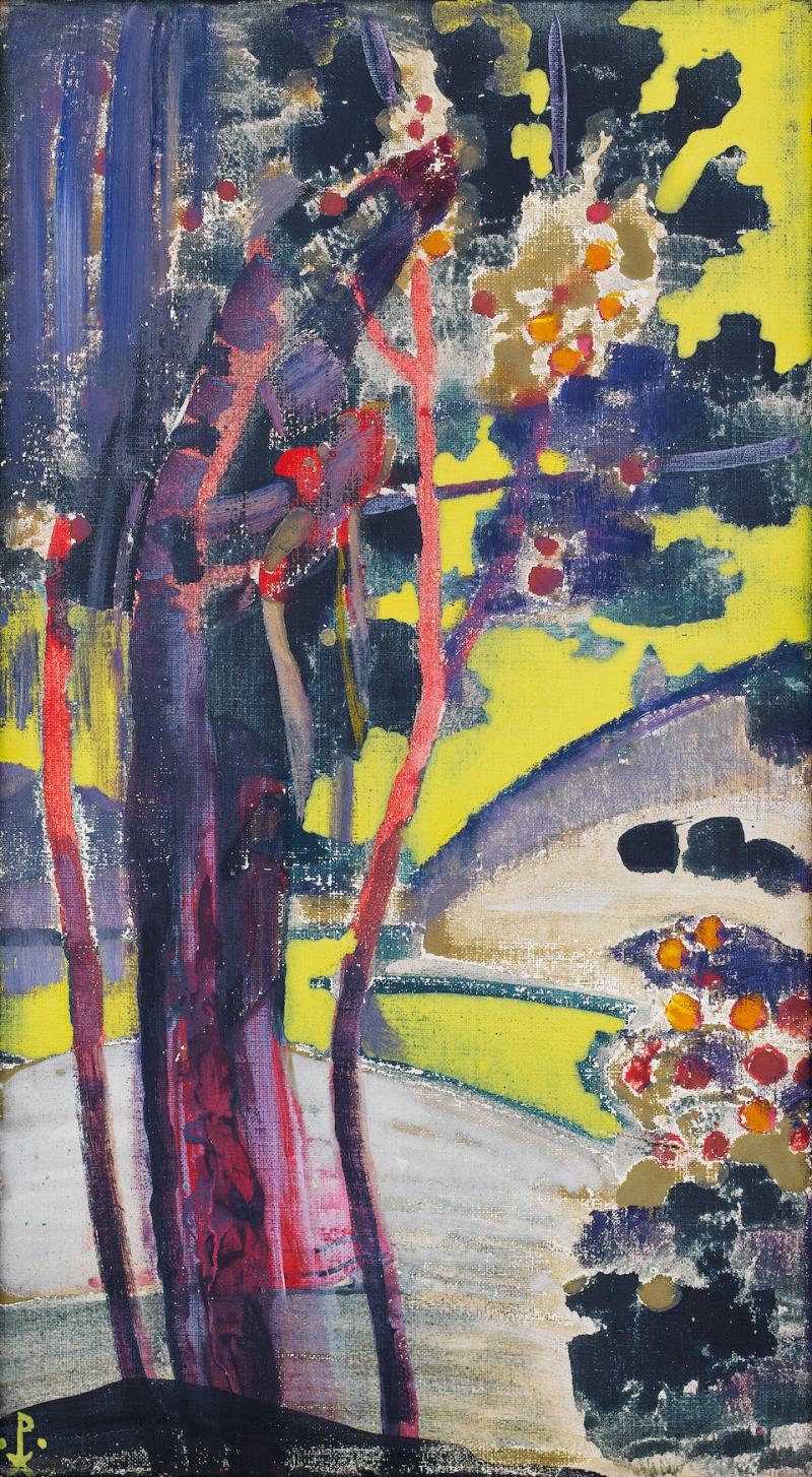 Н.К.Рерих. Деревья (эскиз картины). 1922 (?)