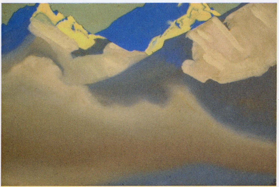 Н.К.Рерих. Гималаи # 71 [Гималаи (Рождение облаков)]. 1938