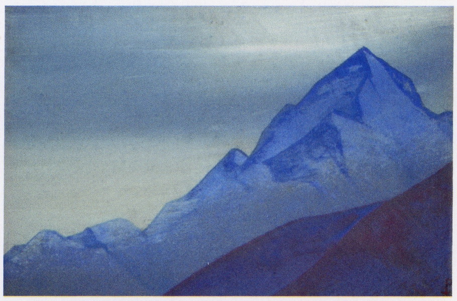 Н.К.Рерих. Гималаи. # 82 [Гималаи (Горный пик)]. 1938