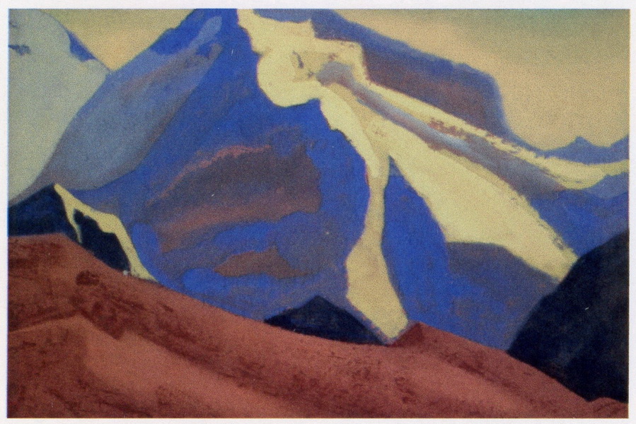 Н.К.Рерих. Гималаи. # 98 [Гималаи (Синий пик)]. 1938
