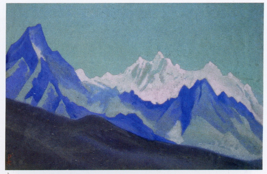 Гималаи картины. Рерих Гималаи розовые горы картина. Н. Рерих. Гималаи. 1943. Рерих Гималаи 1943.