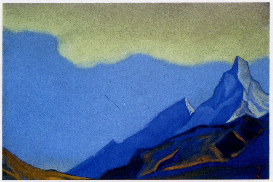 Н.К.Рерих. Гималаи. # 105 [Гималаи (Облако над горными пиками)]. 1946