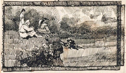 Н.К.Рерих. Девушки на обрывистом берегу. 1894