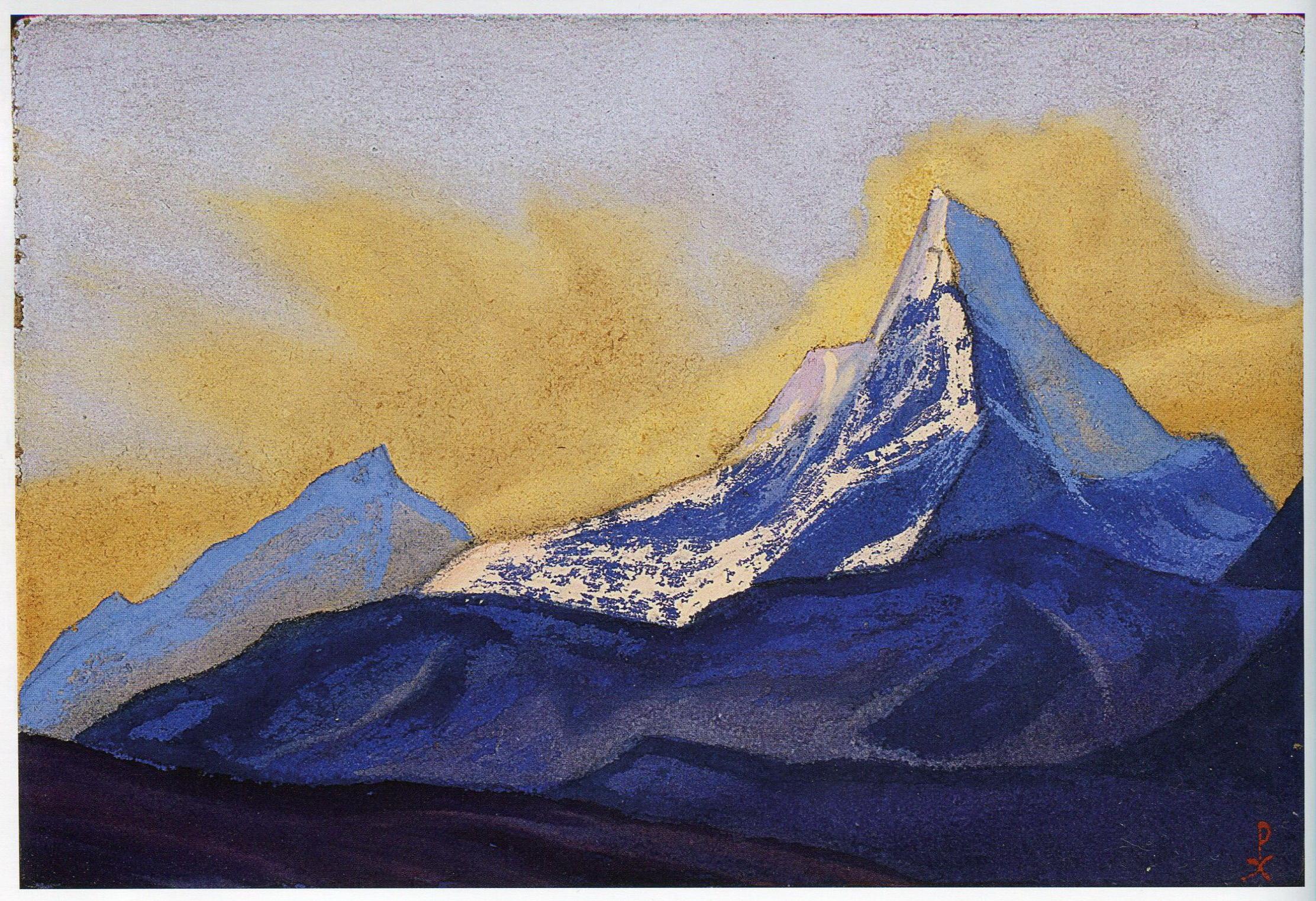 Гималаи картины. Картины Рериха Николая Гималаи. Картины Рериха горы Гималаи.