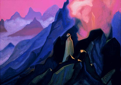 Н.К.Рерих. Пророк. # 167 [Пророк (Магомет на горе Хира)]. 1938
