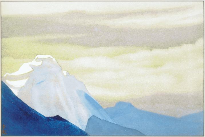 Н.К.Рерих. Гималаи. # 77 [Гималаи [Заоблачная вершина]]. 1937