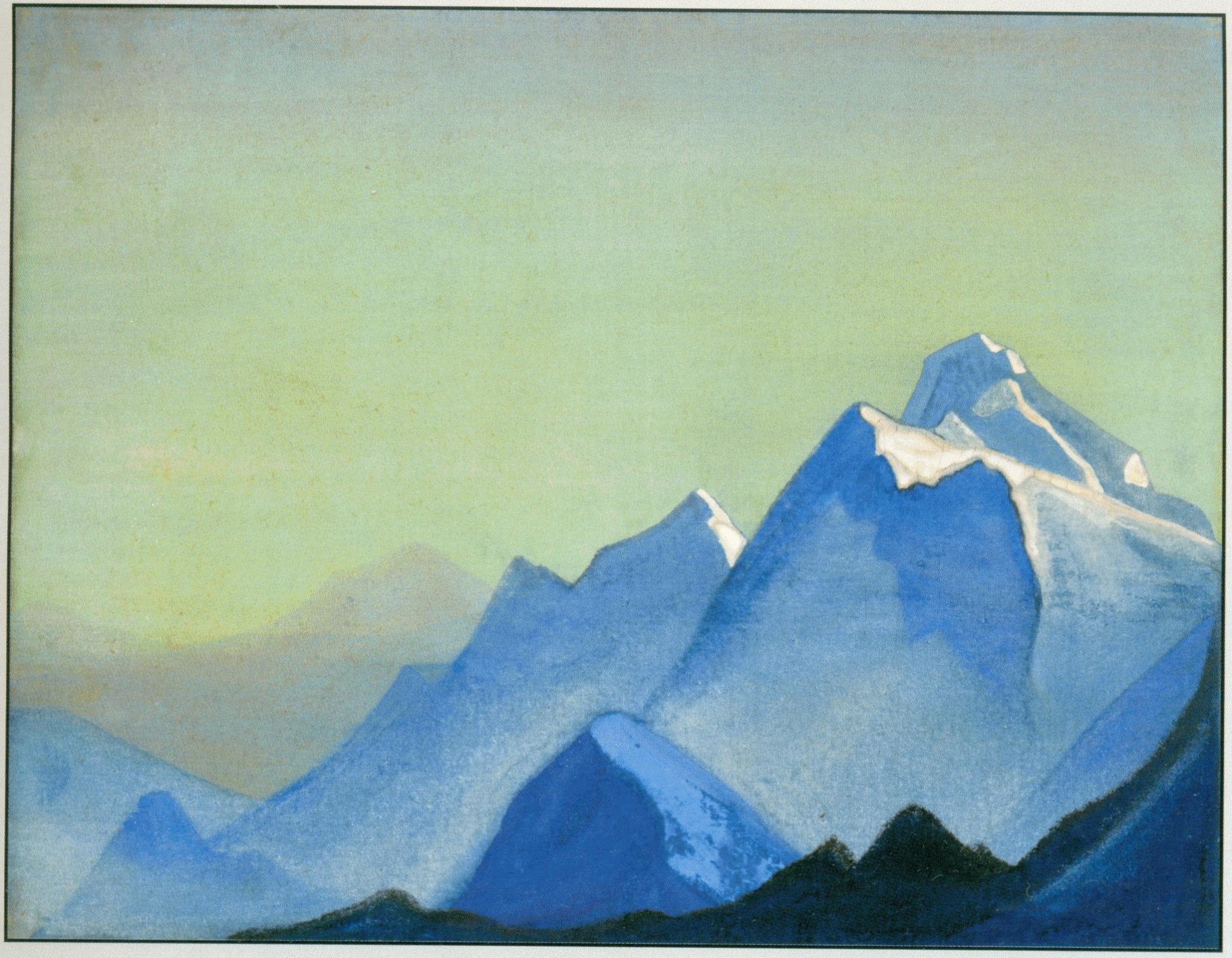 Гималаи картины. Рерих Тибет Гималаи картины. Рерих горы Гималаи.