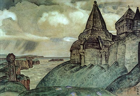 Н.К.Рерих. Могила викинга. 1908