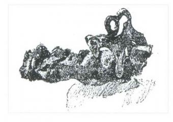 Н.К.Рерих. Железная цепочка с насаженными по концам собачками. Около 1899