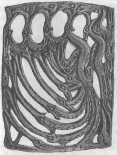 Н.К.Рерих. Рисунок для резной спинки стула. 1899