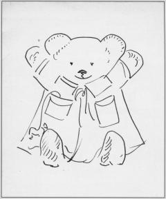 С.Н.Рерих. Медвежонок. Рисунок. 1950-е