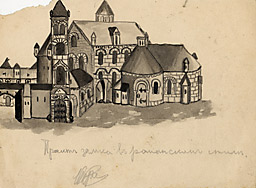 С.Н.Рерих. Проект замка в романском стиле. Около 1917