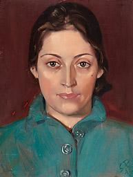 С.Н.Рерих. Портрет Ираиды Богдановой. 1930-1940-е