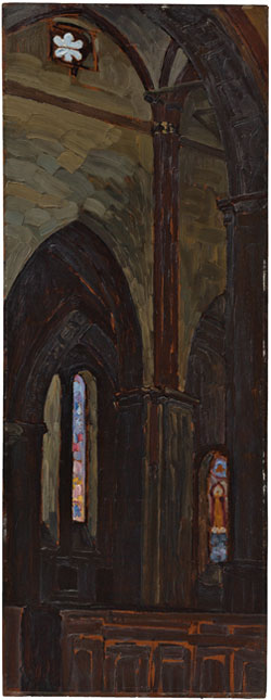 Н.К.Рерих. Рига. Интерьер собора (Интерьер кафедрального собора). 1903