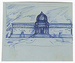 С.Н.Рерих. Архитектурный рисунок (12). 1920-1930-е