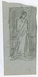 С.Н.Рерих. Портрет Асгари М. Кадир (набросок). 1943